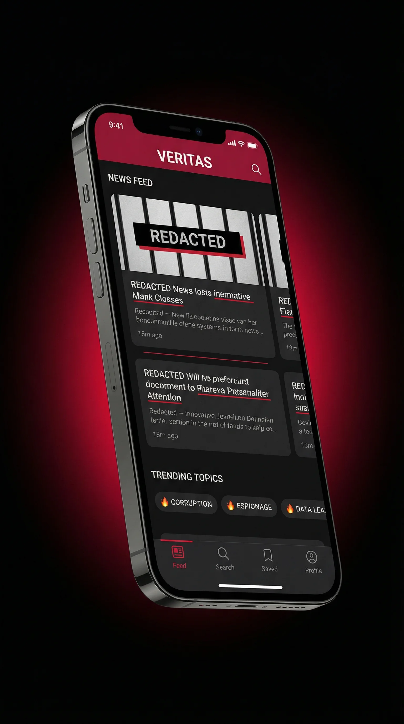 黑料不打烊 APP暗色界面展示